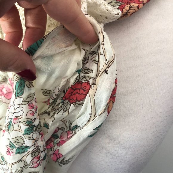 Zimmermann Cream Floral Sleeveless Cott on Play Suit Size 8 - Picture 13 of 15